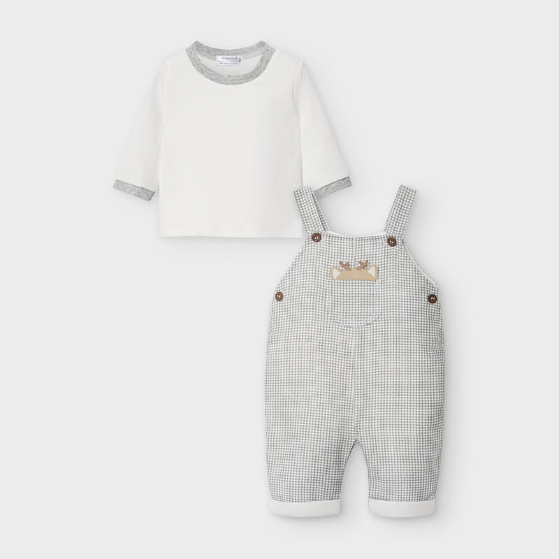 MAYORAL KOMPLET Z OGRODNICZKAMI NIEMOWLĘCY (R. 2-9M)