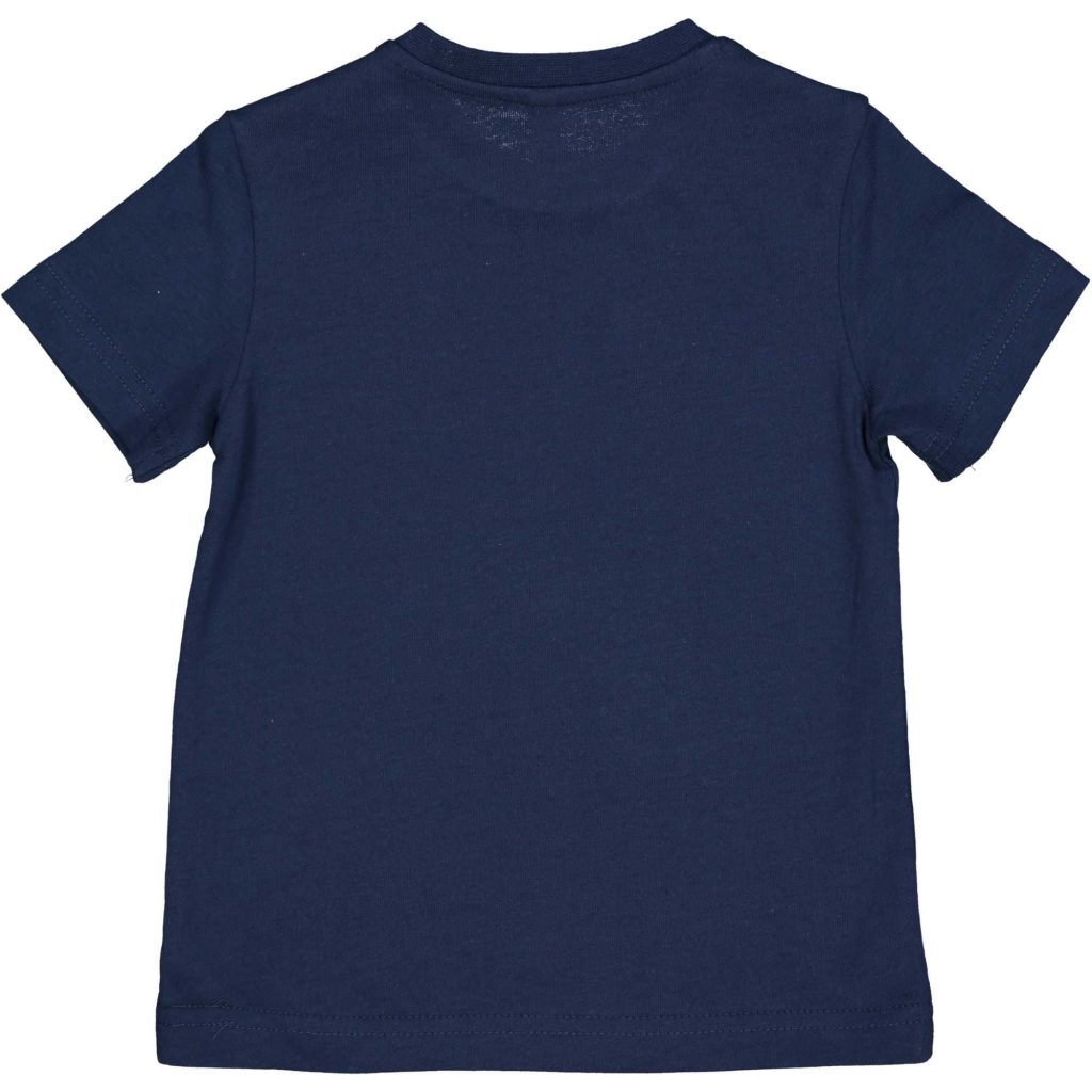 BIRBA GRANATOWY T-SHIRT NIEMOWLĘCY, CHŁOPIĘCY Z NADRUKIEM (R.74-24M)