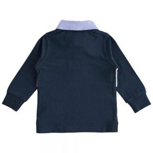 iDO POLO NIEMOWLĘCE CHŁOPIĘCE, GRANATOWE Z NADRUKAMI (R. 24M)