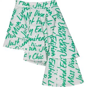 TRYBEYOND SPÓDNICA DLA DZIEWCZYNKI, BIAŁO-ZIELONA (R. 110-140)