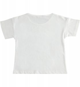 iDO T-SHIRT DZIEWCZĘCY, BIAŁY