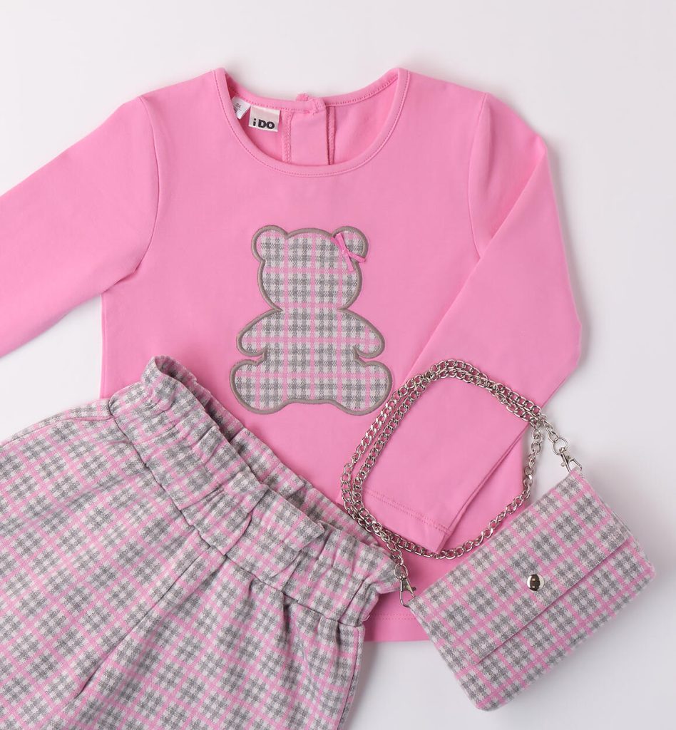 Komplet dla dziewczynki z torebką