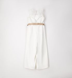 Elegancki, modny kombinezon dla dziewczynki, spodnium na komunię