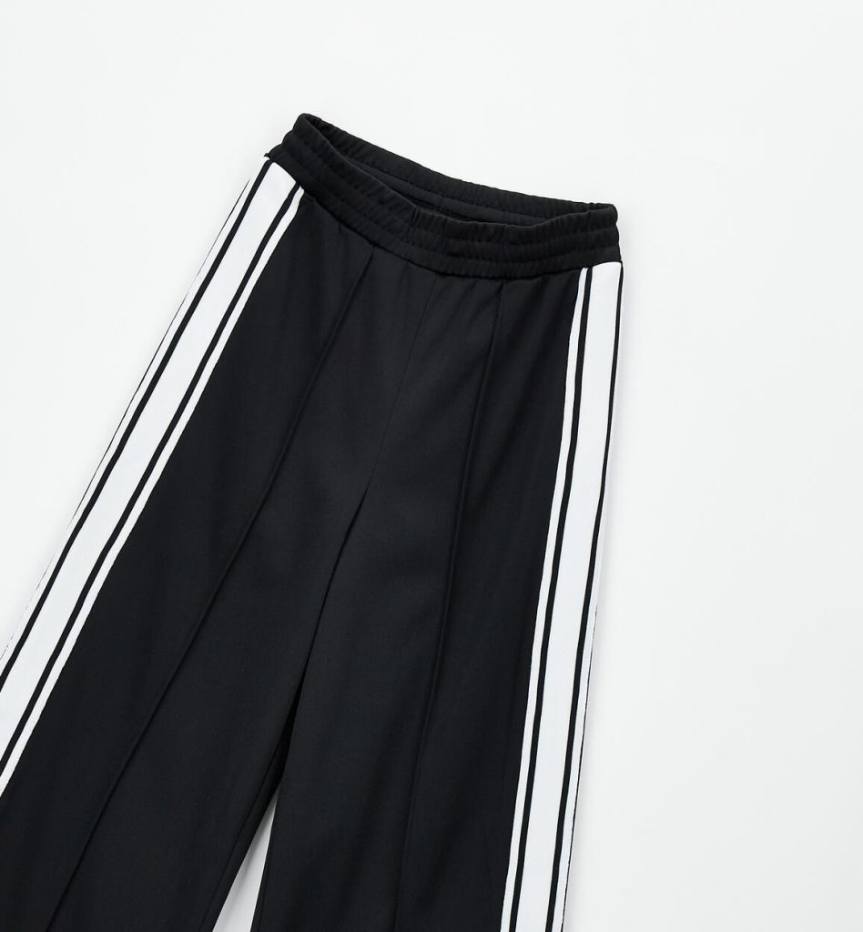 szerokie spodnie dresowe dziewczęce